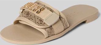 Guess Sandalette mit Label-Applikation Modell ELYZE4 in Beige, Gr&ouml;&szlig;e 36