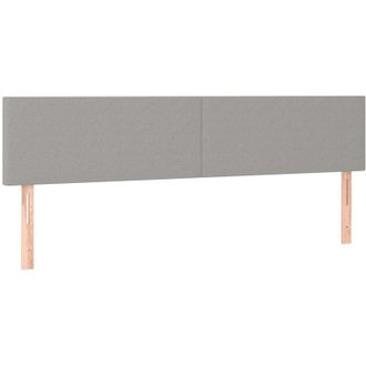 vidaXL Cabeceros 2 Unidades De Tela Gris Claro 100x5x78/88 Cm Vidaxl