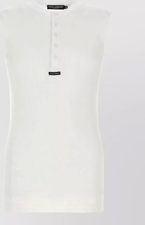 Dolce & Gabbana cotton tank top sleeveless ribbed design