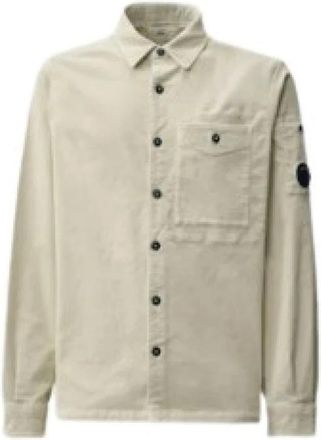C.P. Company C.p. Company Shirts - Heren - Casual Overhemden - Beige - L - Overhemden