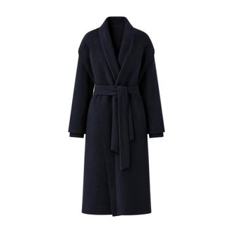 Twinset Cappotto con cintura - - Coats - Donna - Blu - L