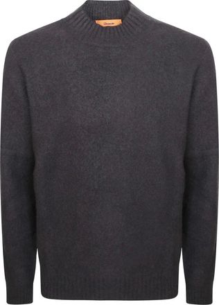 Drumohr Lupetto ML Garzato Tubico Lana Garzata - - Knitwear - Uomo - Marrone - XL