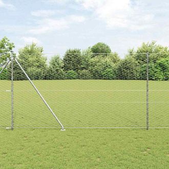 vidaXL Valla De Alambre Soldado Con Picos 10 X 1,6 M (a X H) Vidaxl