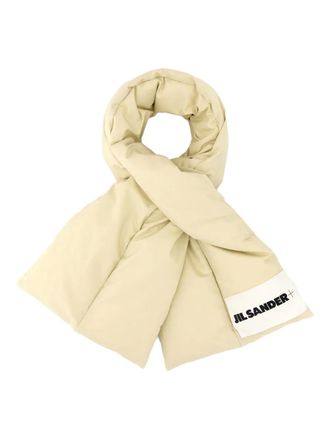 Jil Sander quilted scarf - women - Down/Feather/Cotton - One Size - Neutrals