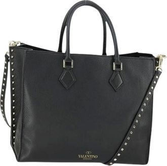 Valentino Pre-owned Tote Bags, female, Black, Size: ONE SIZE Pre-owned Vintage Tote Bag