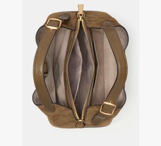 Kate Spade New York Womens Deco Suede Crossbody Tote Bag in Brown | Suede