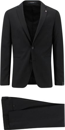 Tagliatore Single-breasted Suit - Heren - Business pakken - Zwart - XL - Wol - Kostuums