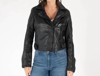 Mauritius Bita Rf Leather Jacket In Black