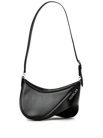 MUGLER large Smooth Spiral tote bag - Black