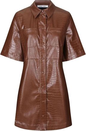 Samsøe & Samsøe Chemisier Myla a maniche corte - Marrone