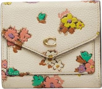 Coach Pre-owned Tri-fold Portemonnee - Dames - Vintage Accessoires - Veelkleurig - ONE Size - Leer - Vintage