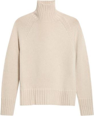 Max Mara Mantova Wool & Cashmere Turtleneck Sweater in Albino at Nordstrom, Size X-Large