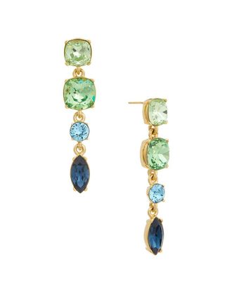 Oscar De La Renta Crystal Four-Drop Earrings