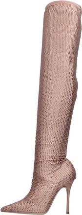 Gedebe Logan Cuissardes - Dames - Over de knie laarzen - Roze - 38 1/2 EU - Leer - Schoenen