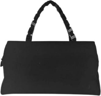 Ferragamo Pre-owned Handbags, female, Black, Size: ONE SIZE Pre-owned Nylon Handbag