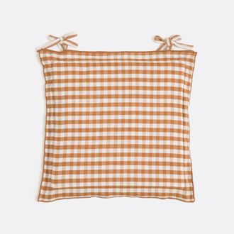 La Redoute Interieurs Gingham stoelhoes, katoen en linnen, Cottage