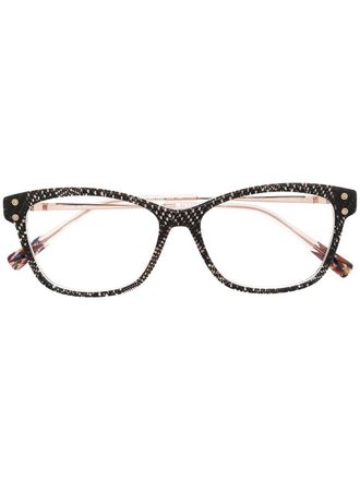 Missoni rectangle-frame glasses - women - Acetate/Metal - 53 - Neutrals