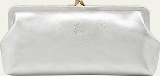 IL BISONTE Classic Vaccjetta Leather Clutch Bag