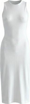 Brunna.Co The Ola Rib Second-Skin Bodycon Midi Dress In White at Nordstrom, Size Medium