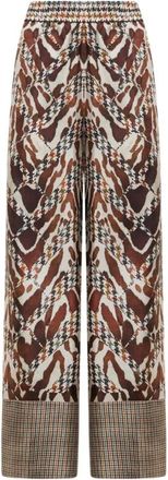 Pierre-Louis Mascia Aloe Palazzo Broek - Dames - Wijde Broeken - Veelkleurig - M - Broeken