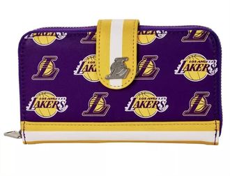 Loungefly Womens Nba La Lakers Logo Snap Wallet In Multi