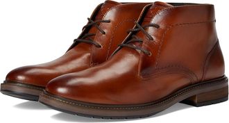 Florsheim Forge Plain Toe Chukka Mens Boots Cognac : 8.5 W (3E), Leather