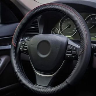 OEM Adecuado Para Fundas De Volante De Coche De Cuero Sint&eacute;tico Repujado, 38 Cm, Antideslizante