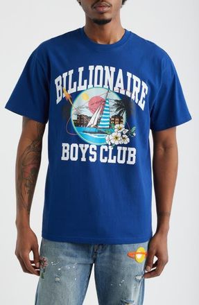 Billionaire Boys Club Sail Graphic T-Shirt in Blue Depths at Nordstrom, Size Xx-Large