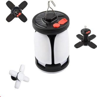 OEM Linterna Solar Para Camping - 6 Modos De Iluminaci&oacute;n - Recargable Por Usb - Para Actividades Al Aire Libre Y Acampada