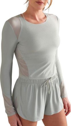 Rhone Lightspeed Performance Long Sleeve T-Shirt in Sage Gray at Nordstrom, Size Xx-Large