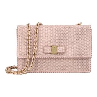 Ferragamo Pre-owned Shoulder Bags, female, Pink, Size: ONE SIZE Pre-owned Vara shoulder bag
