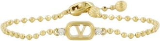 Valentino Garavani Accessoires, Dames, Geel, S, Ovalette Armband