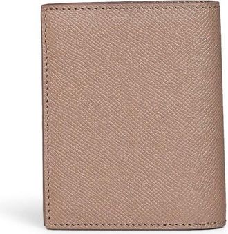 Ferragamo Womens Compact Wallet Gancini Warm Taupe Mud Calf Leather & Purses