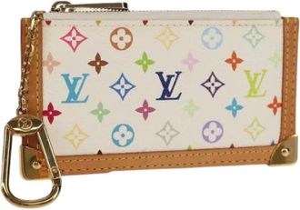 Louis Vuitton Pre-owned Wallets, female, White, Size: ONE SIZE Pre-owned Canvas Wallet