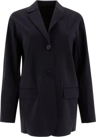 Max Mara Wollen Blazer - Dames - Jassen - Blauw - Maat: S Wol