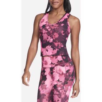 Skechers GoFlex Ribbed Crop Tank in Inbloom Burgundy at Nordstrom Rack, Size Medium