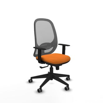 Piqueras y Crespo Silla De Oficina Piqueras Y Crespo Cilanco Gris Cuero Sint&eacute;tico
