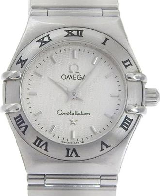 Omega Pre-owned Watches, female, White, Size: ONE SIZE Pre-owned Constellation Mini Stainless Steel Quartz