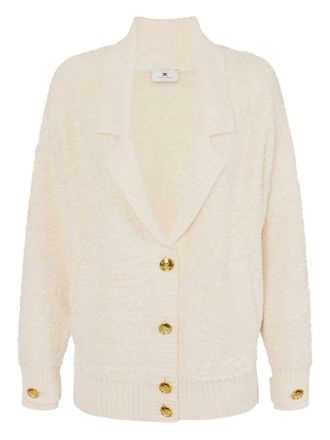 Elisabetta Franchi buttoned cardigan - women - Fabric - 42 - Neutrals