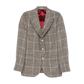 Brunello Cucinelli Checked Blazer