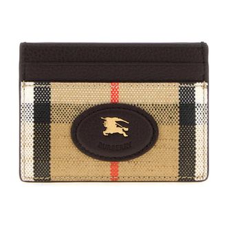 Burberry Wallets & Cardholders, female, Multicolor, Size: ONE SIZE Printed Canvas Card Holder
