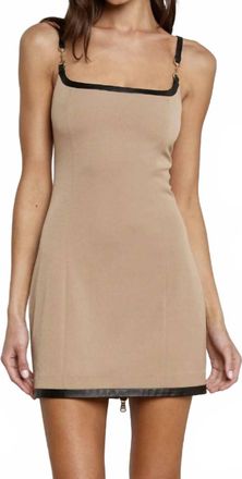 L'agence Jettie Mini Dress In Brown
