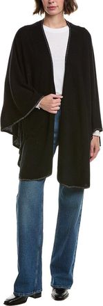 Sofiacashmere Knit Wool & Cashmere-Blend Cape