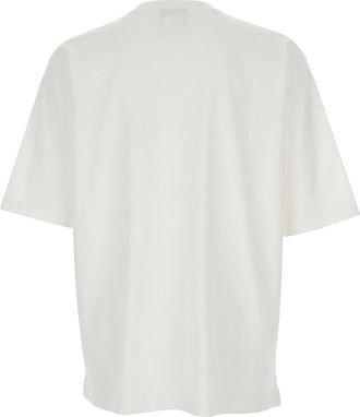 Dsquared2 Mens T-Shirt With Logo Print White Cotton T-Shirts And Polos