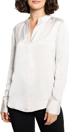 Nic+Zoe Day Gloss Button-Up Shirt in Sugar Cookie at Nordstrom Rack, Size Xx-Large