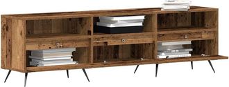 Berkfield Home TV Cabinet Old Wood 150x30x44, 5 cm Engineered Wood in Brown