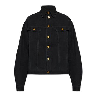 Willy Chavarria Denim Jackets, male, Black, Size: S Chachi Denim Trucker Jacket