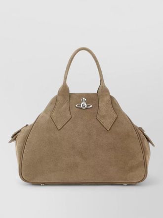 Vivienne Westwood suede yasmine medium structured handbag top handles