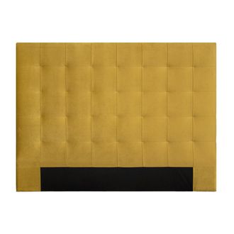 Miliboo Cabecero En Terciopelo Mostaza 160 Cm Halciona