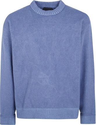 Rains Round-neck Truien - Heren - Ronde hals truien - Blauw - L - Truien & Vesten